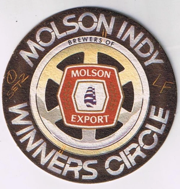 Beer Coaster Molson Indy Winners Circle Export