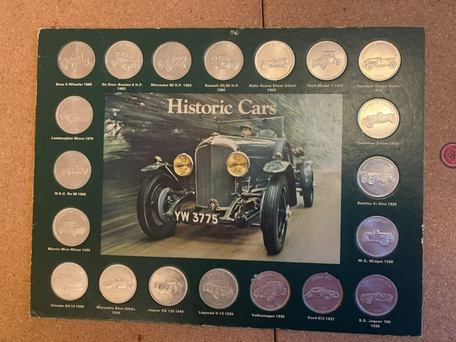 SHELL HISTORIC CARS Coin Collection Complete 20/20 1970s £8.99 ...