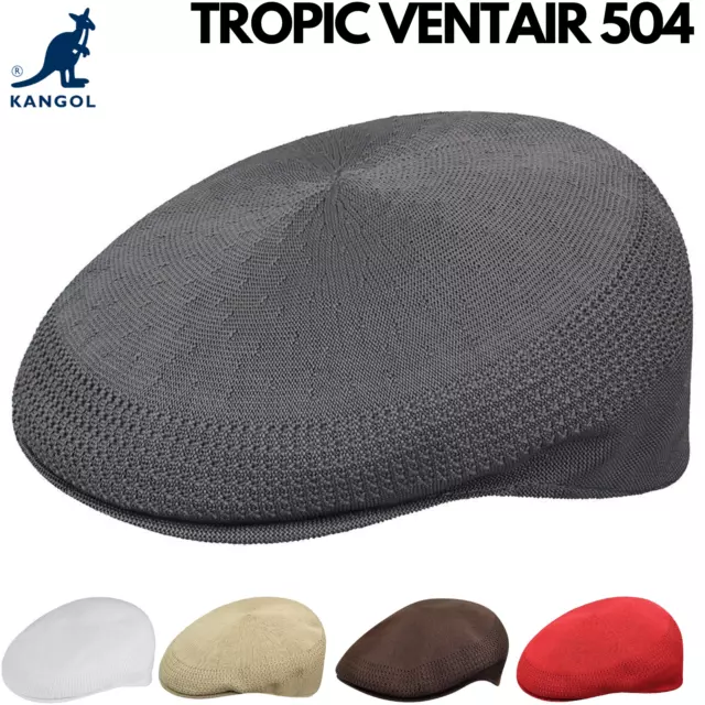 KANGOL Tropic Ventair 504 Ivy Cap 0290BC Classic Summer Vintage Flat Driving Hat