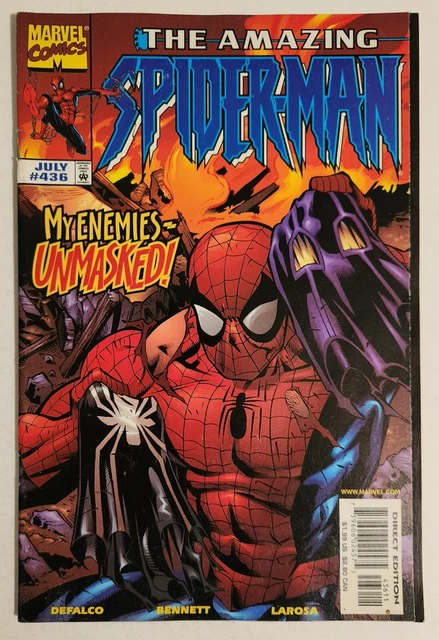 The Amazing Spider-Man #436 (1998, Marvel) FN/VF "My Enemies...Unmasked!"