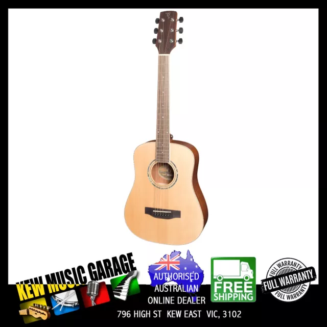 Timberidge Series 1 Spruce Solid Top Traveller Mini Acoustic-Elec Guitar Satin