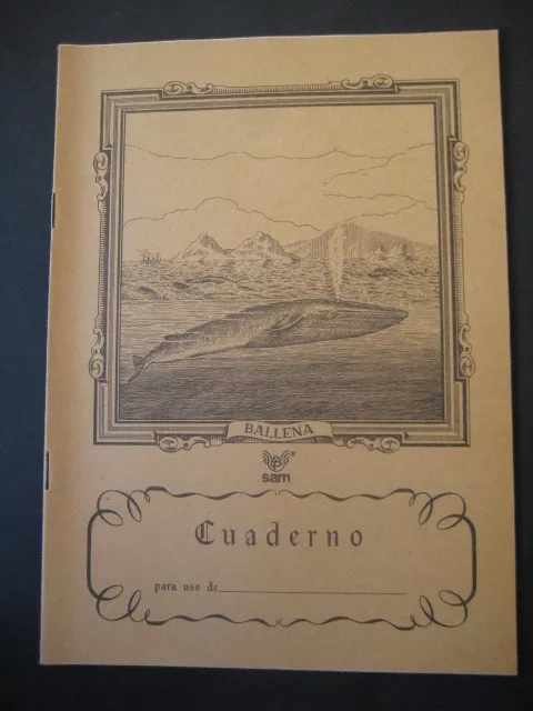 Ancien Cahier Scolaire Des Années 60. Baleine