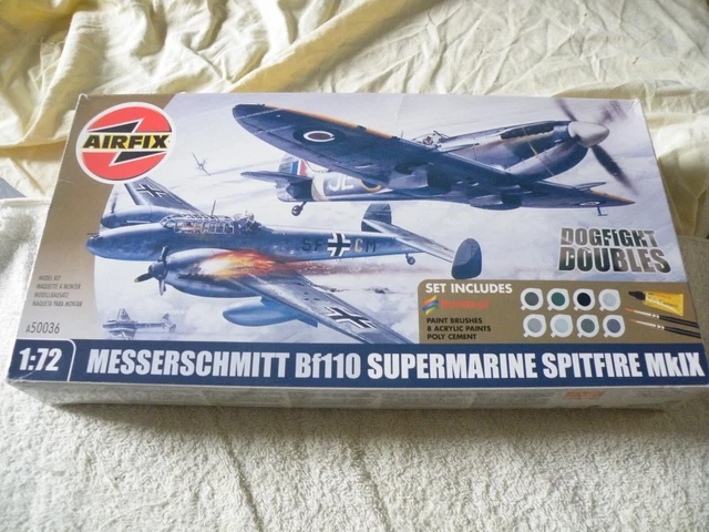vends maquette avion messerschmitt et spitfire airfix 1/72 ref 50036