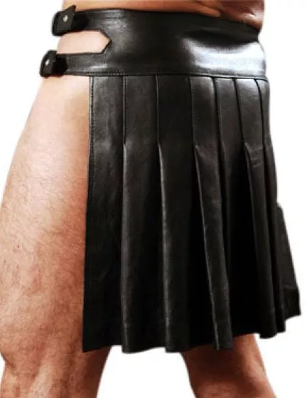 Mans GENUINE LEATHER KILT ROMAN GLADIATOR LARP MOST SIZES 2