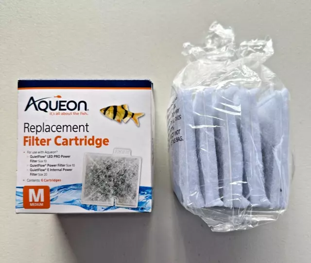 Aqueon QuietFlow Replacement Filter Cartridge Medium - Lot Of 5
