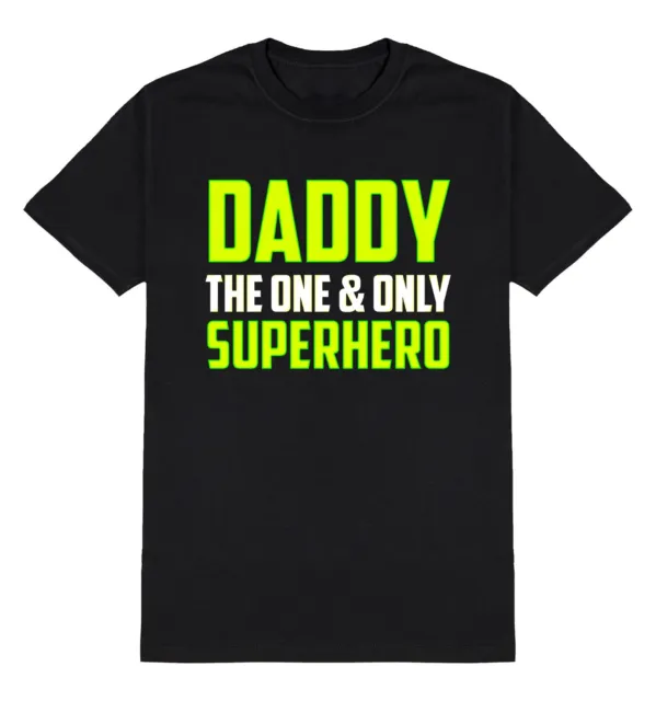 T-shirt papà The One & Only supereroe da uomo divertente festa del papà abbigliamento regalo papà