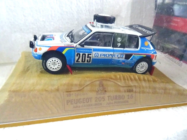 Peugeot 205 turbo 1/43 paris dakar norev - Collection