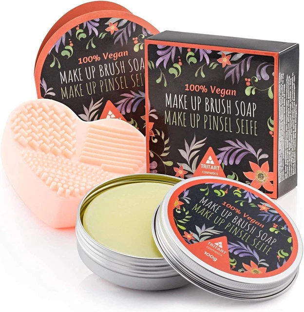 Pulitore Pennelli Trucco - Kit Pulisci Pennelli Make up - Set Completo Con Sapon