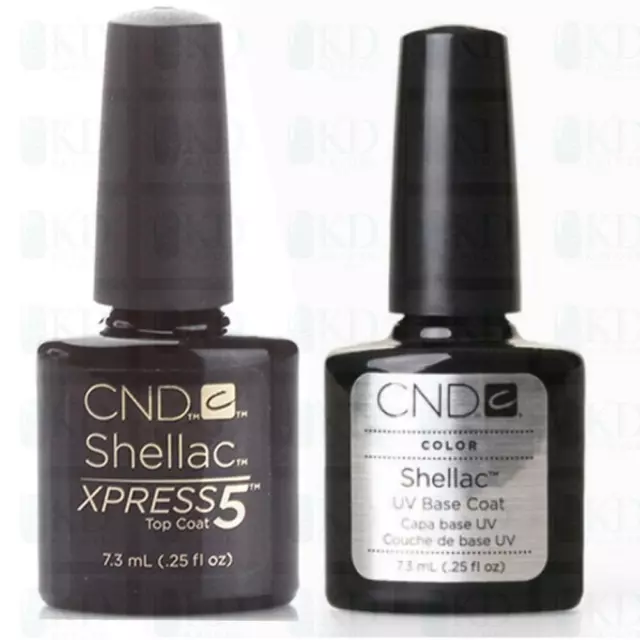 CND Shellac Xpress 5 Top & Base coat 2 x 7,3ml