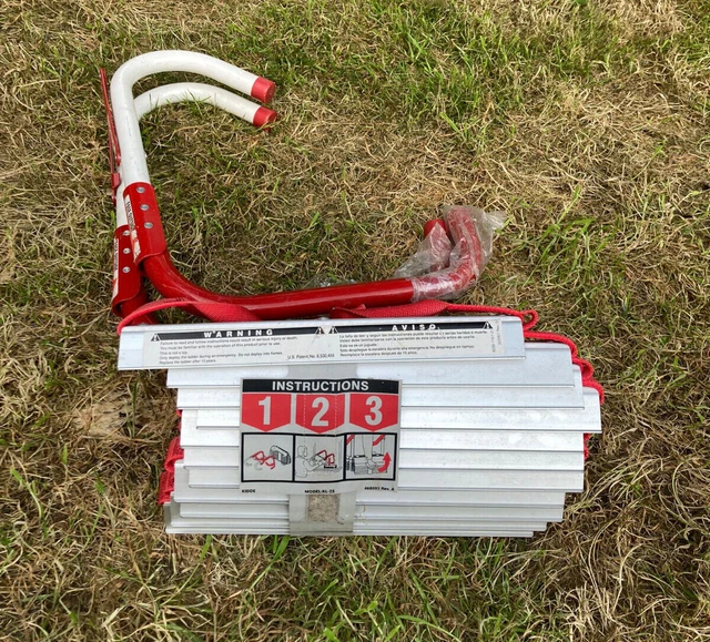 Kidde KS468093 Kl-2S ontsnappingsladder met twee verdiepingen, rood/wit