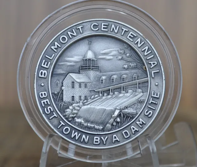 Belmont New Hampshire Town Medal - Sterling - 1969 Belmont Anniversary #141