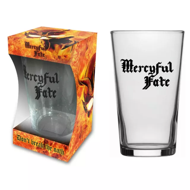 MERCYFUL FATE BIERGLAS BIRRA BICCHIERE DON'T BREAK THE GIURAMENT PINT 570 ml