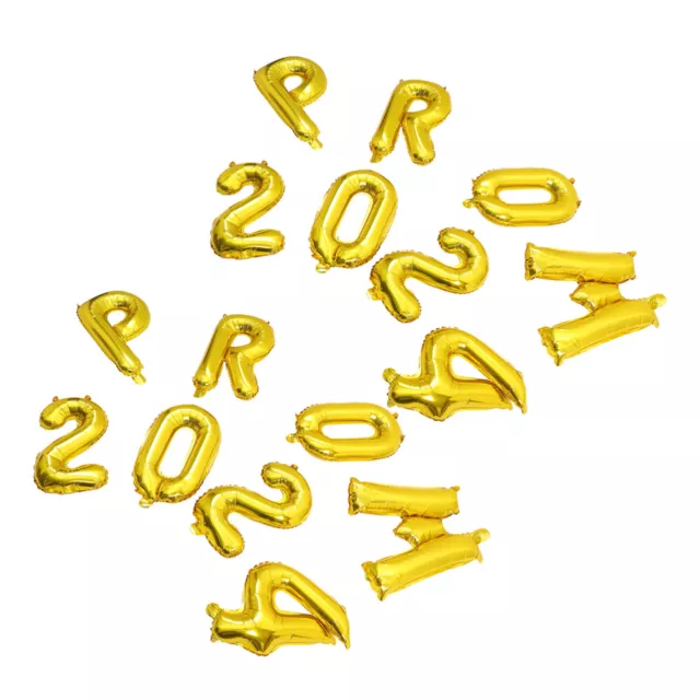 2 sets of Graduation Balloons 2024 Aluminum Foil Balloons Decorative PROM 2024