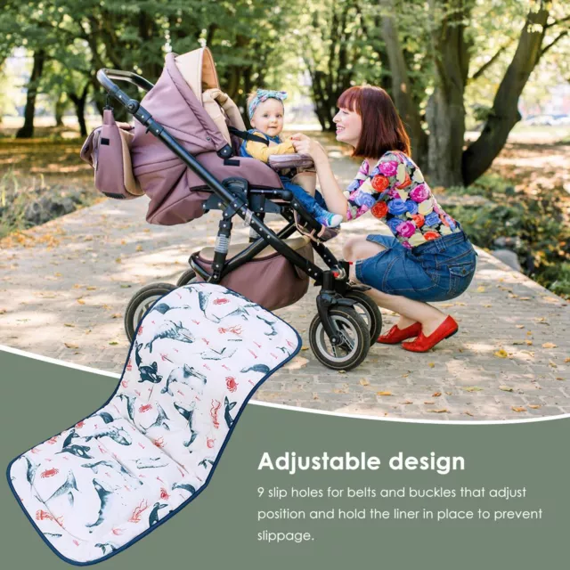 Pushchair Pram Car Stroller Seat Liner Mat Cotton Baby Stroller Seat Cushion 3