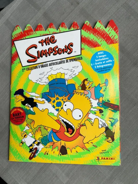 The Simpsons Album Manifold 2000 Incomplete 95/124 IN Very Good Condition