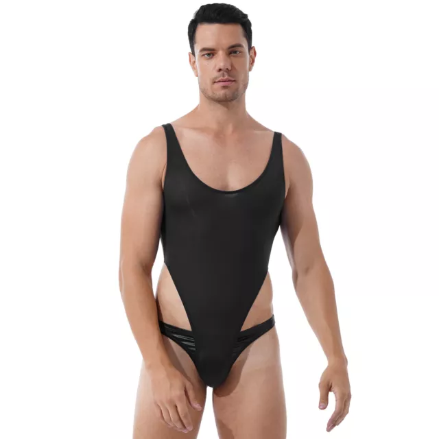 Männer Einteiler Body Hemd Transparent String Tanga Thong Bodysuit Nachtwäsche