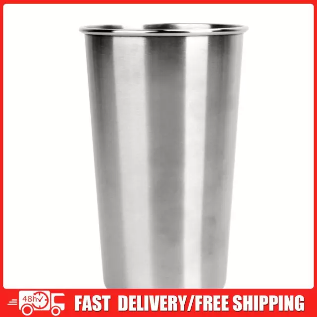 500ML Stainless Steel Cups 16oz Tumbler Pint Glasses 18/8 Metal Cups
