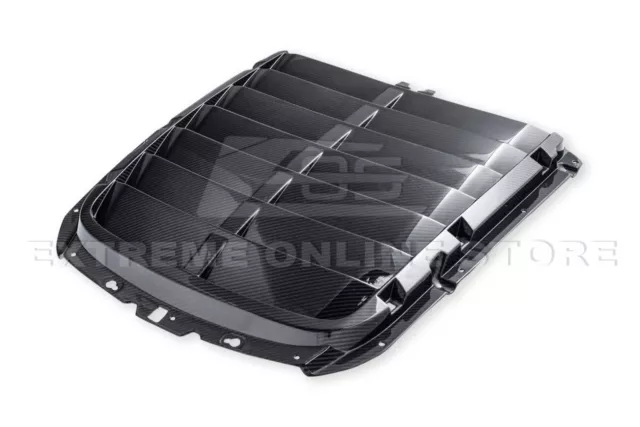 Factory Style CARBON FIBER Front Hood Vent Cover For 20-Up Ford Mustang GT500