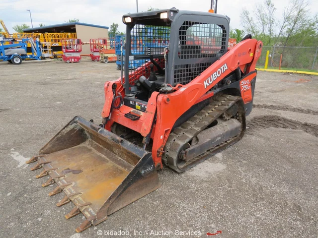 2018 Kubota SVL75-2 EST6 Skid Steer Track Loader Crawler Aux Hyd Tractor bidadoo