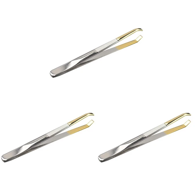 FITDON Augenbrauenpflege-Set – Pinzette, Schere, Rasierer & Pinsel Im Metall-Etui