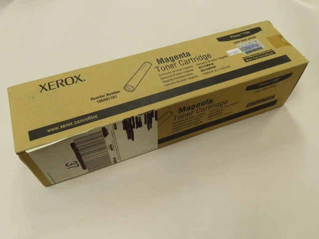 New Genuine Xerox Phaser 7760 Magenta Toner Cartridge 106R01161
