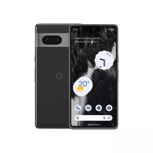 Google Pixel 7 128GB Android 12 Smartphone 6,3 Zoll 5G GA041 Obsidian Schwarz