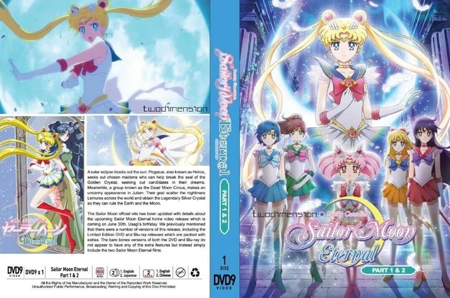 SAILOR MOON ETERNAL: The Movie (Part 1 & 2) ~ All Region ~English