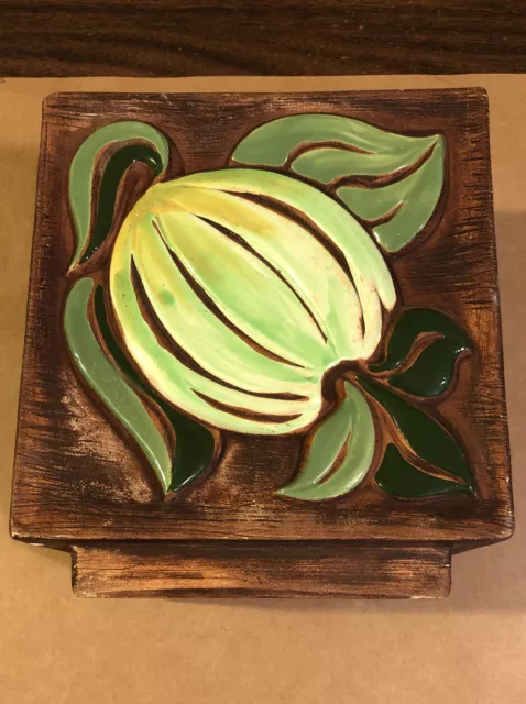 BRAYTON LAGUNA CA POTTERY 40-78 FRUIT 5 1/2" PLANTER 1960's Chips