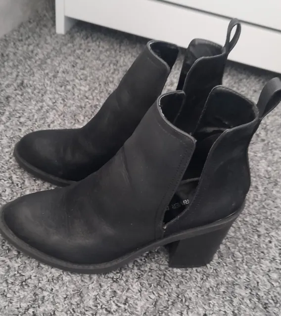 RIVER ISLAND WOMENS Ankle Boots, Size 5, Black, Chunky Heel £0.99 ...