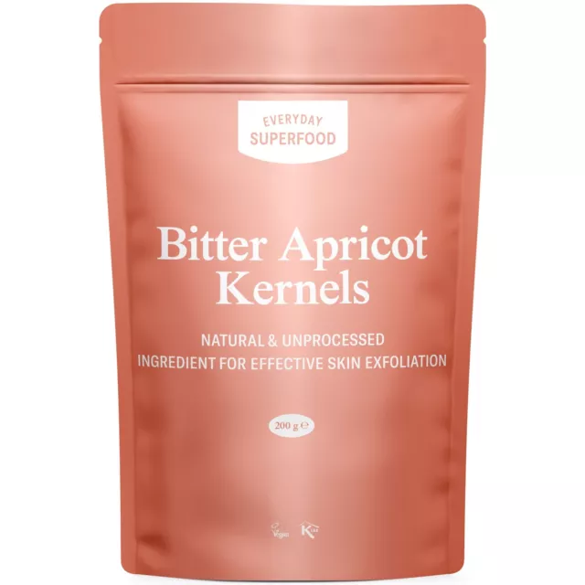 Everyday Superfood Apricot Kernels, Natural & Raw Seeds, Vegan, Kosher, Bulk