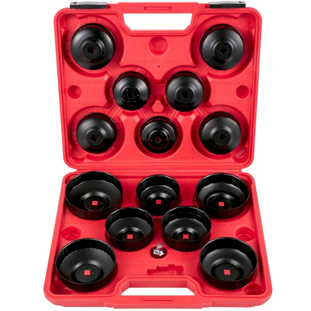 VEVOR OIL FILTER Socket Set Cup Socket Tool Set 14PCS Oil Filter Cap
