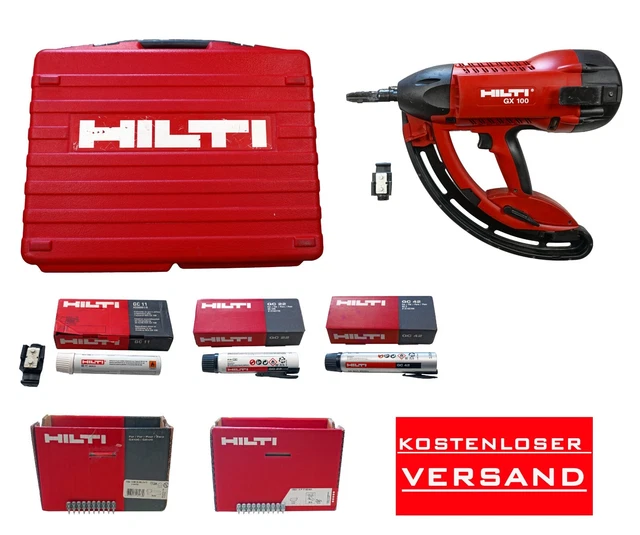 Hilti GX 100 GX 120 GX 3 Gasnagler, Gas - Kartuschen, Nägel Neu und Gebraucht