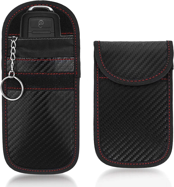 Cobee Car Key Signal Blocker Pouch, 2 Pcs RFID Blocking Faraday Bag Protector fo