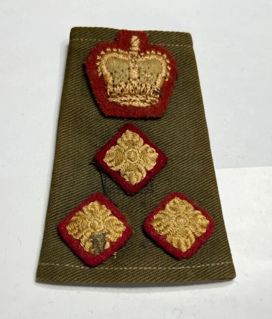 BRITISH ARMY BRIGADIER officers Rank Slide on Shoulder Badge 1960's 9 x ...