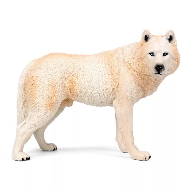 Wolf Shape Kids Toys Simulation Wolf Model Plastic Animal Figurines Animal Model