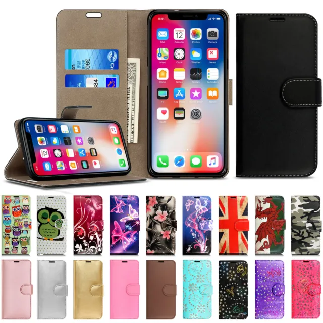 Case For iPhone 15 14 Pro Max 11 13 12 Mini 7 8Plus XR Leather Flip Wallet Cover