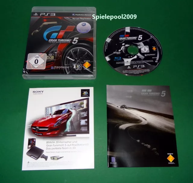 GT Gran Turismo 5 mit Anleitung und OVP fuer Sony Playstation 3 PS3