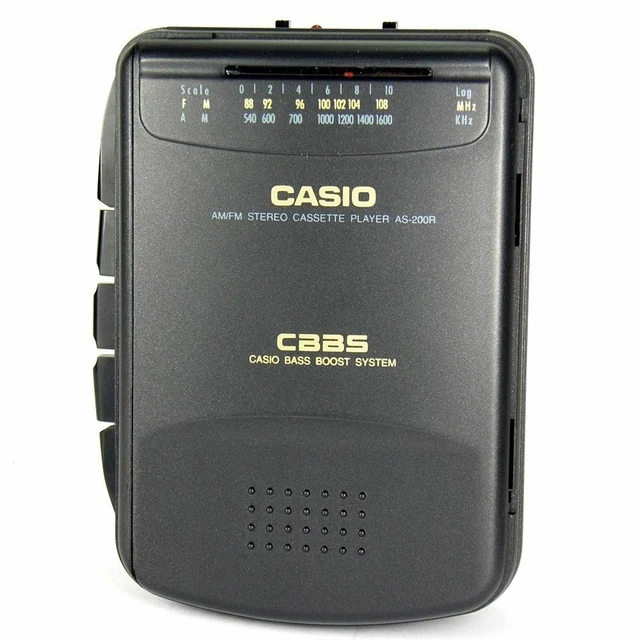 DEFECTIVE VINTAGE CASIO AS200R Walkman Radio Cassette Player for
