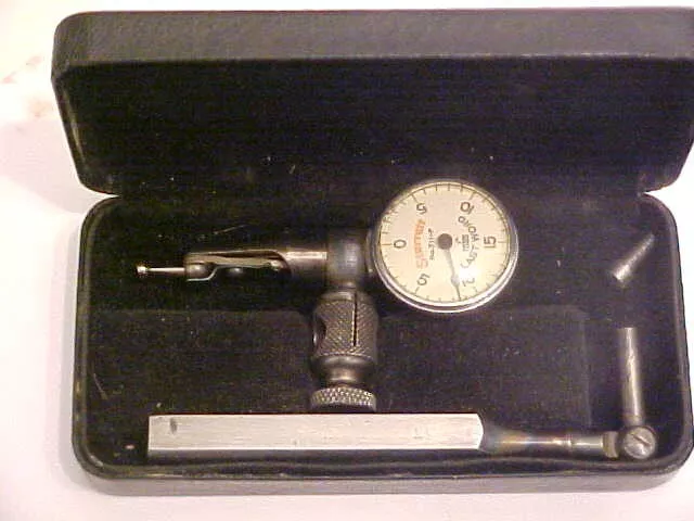 Vintage Starrett LAST WORD 711 - F  1 " 1000 Precision Dial Test Indicator + BOX