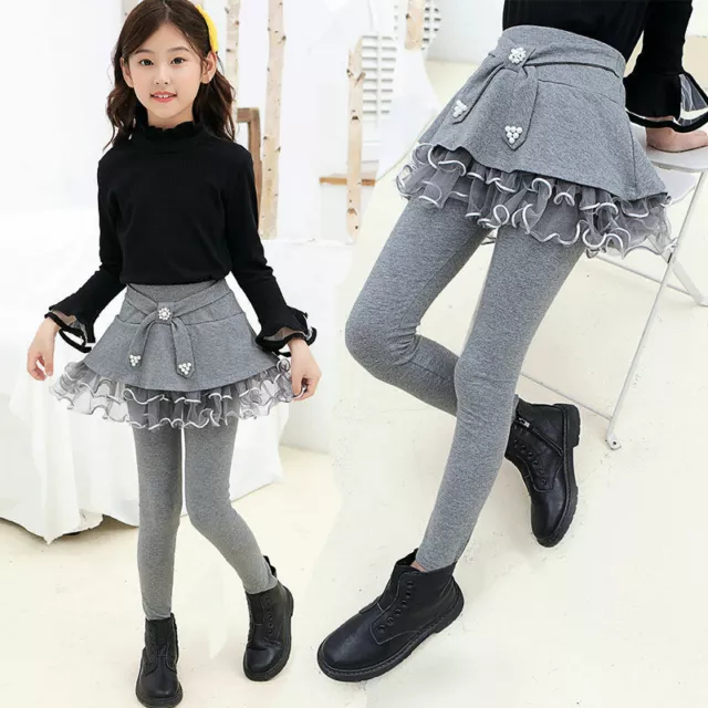 Girls Catton Pants 2021 Kids Girls Legging Skirt-Pants Girl Autumn Leggings