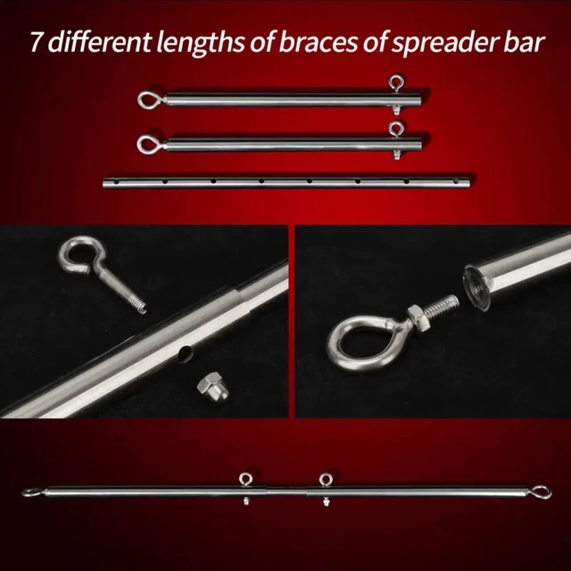 METALL SPREIZSTANGE VERSTELLBARE Handschellen Fufesseln Bondage  Beinspreizer SM EUR 29,74 - PicClick DE