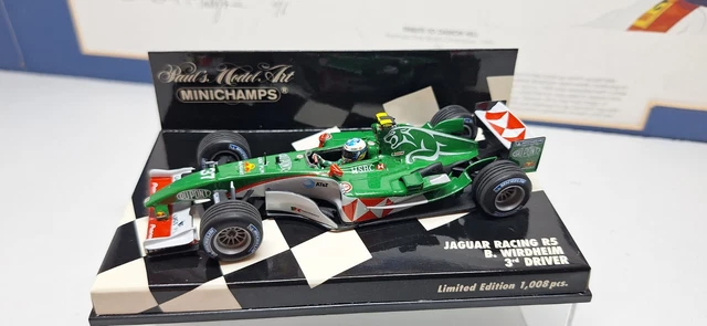 JAGUAR: A 1:18 scale Minichamps F1 Jaguar Racing R4 as raced by Mark Webber, #14