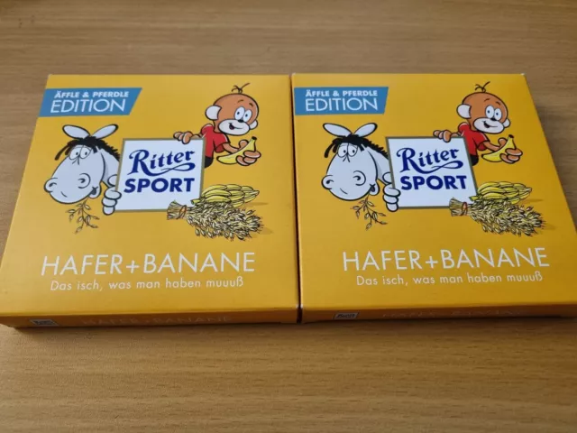 Ritter Sport Schokolade Editionen Äffle Pferdle VfB Stuttgart Einhorn Verpackung