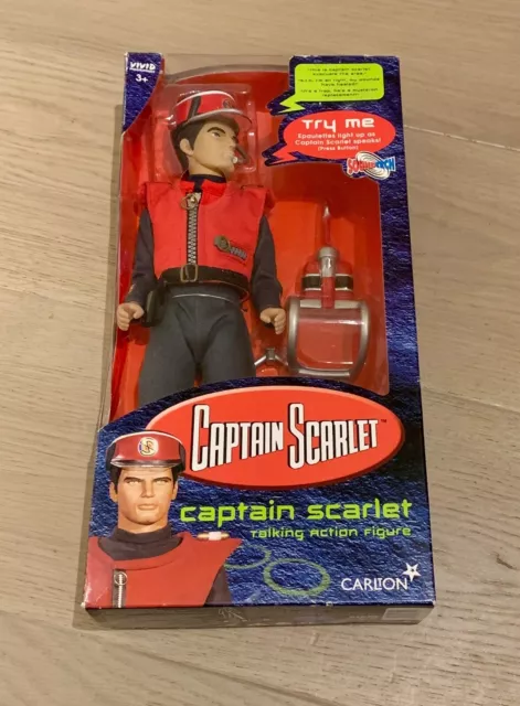 Vintage Captain Scarlet 12" Toy Action Figure Vivid Talking