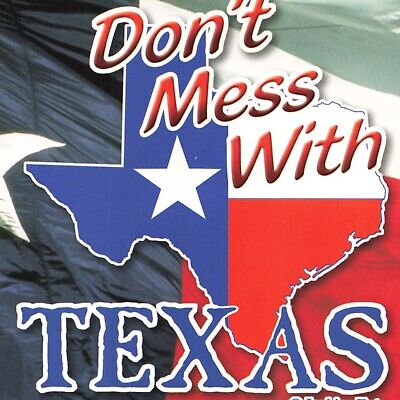 Postcard TX Don't Mess with Texas The Lone Star State Flag Map Southwest USA