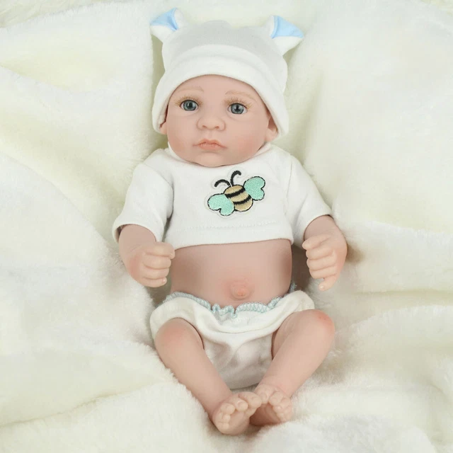 Cute Boy Reborn Baby Dolls Full Body Silicone Vinyl Washable Preemie Play Toy US