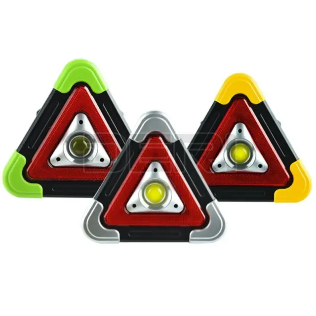 LED Work Lights Car Warning Triangle Emergency Lamps Safety Flashing Sign Tools
