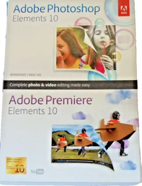 Adobe Photoshop Elements 10 and Adobe Premiere Elements 10 (PC/MAC) DVD-ROM