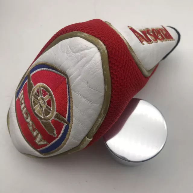 Copricapo da golf putter con cerniera Arsenal Football Club FC ottime condizioni