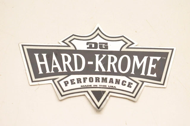 DG Performance Hard-Krome Decal 4.5"x3". NOS